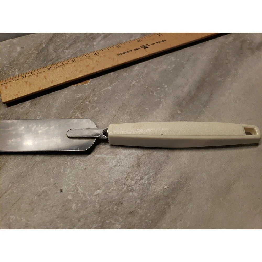Vintage Ekco Spreader Spatula White Handle Frosting Icing Knife Utensils